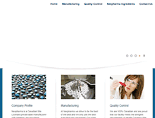 Tablet Screenshot of nexpharma.com